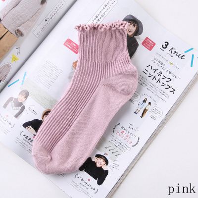 Lace Ruffles Soft Cotton Women Socks