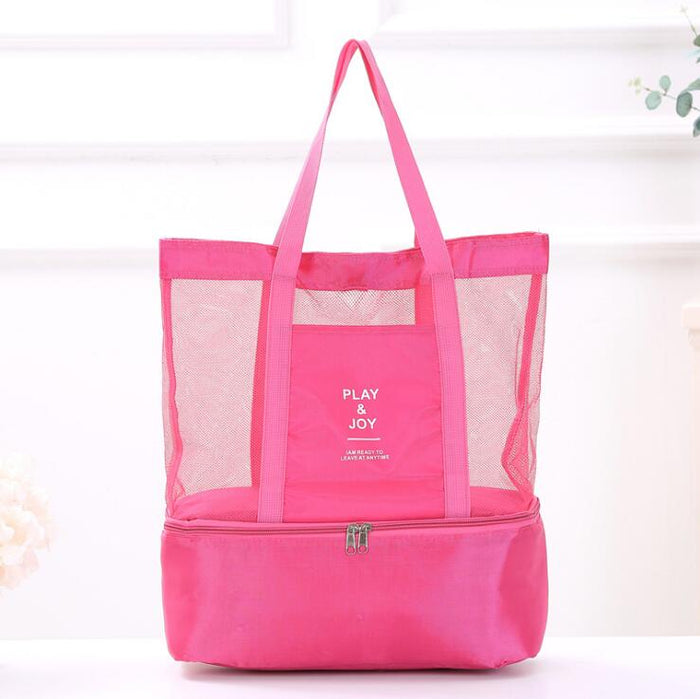 High Capacity Women Mesh Transparent Bag