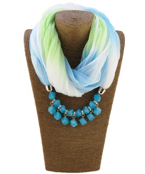 Bohemian- Choker Silk Scarf Necklace