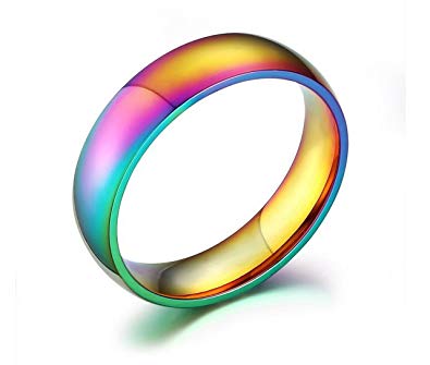 Rainbow Titanium Ring