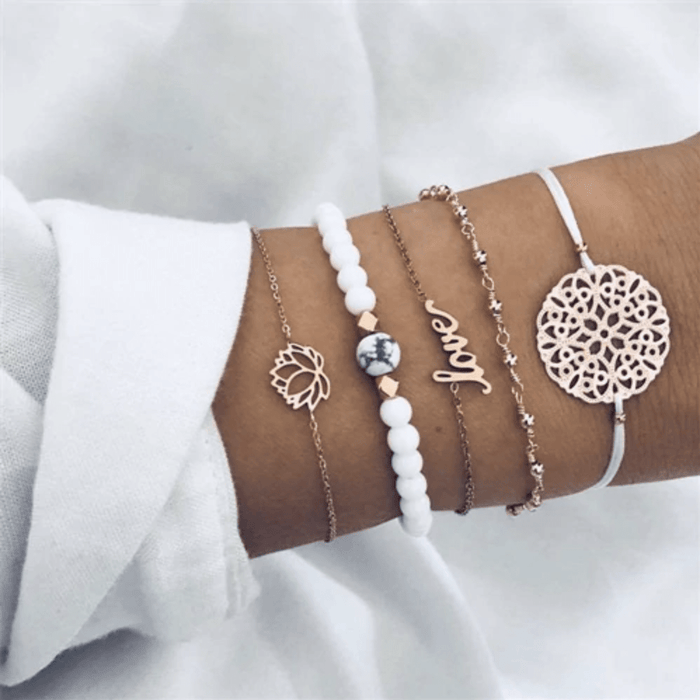 Lot de bracelets Tisseurs de r�ves II - Lotus - Lotus