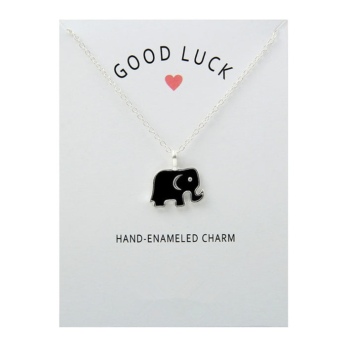 Good Luck Elephant Pendant Necklace