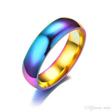 Rainbow Titanium Ring