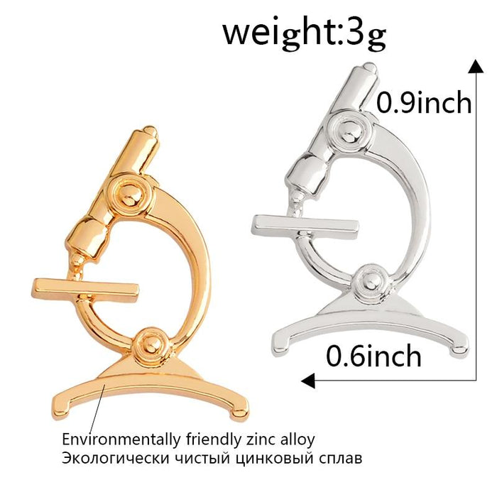 Chemistry Microscope Pin Brooches