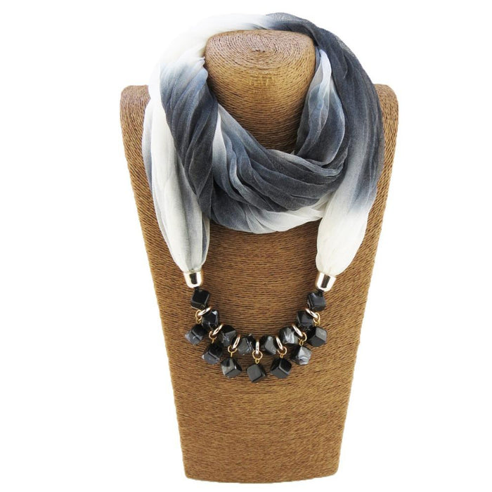 Bohemian- Choker Silk Scarf Necklace