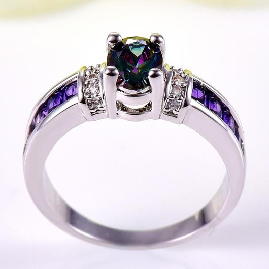 Exotic Alexandrite/Amethyst Ring